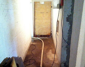 Notdiensthilfe nach Überschwemmung