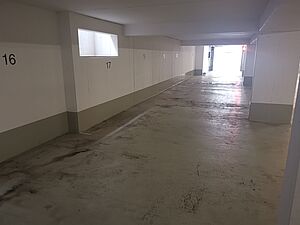 Tiefgarage nach Reinigung