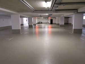 Tiefgarage nach der Reinigung